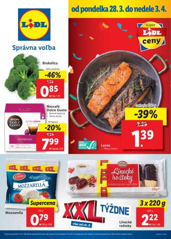 Leták Lidl - 28.3.2022 - 3.4.2022.