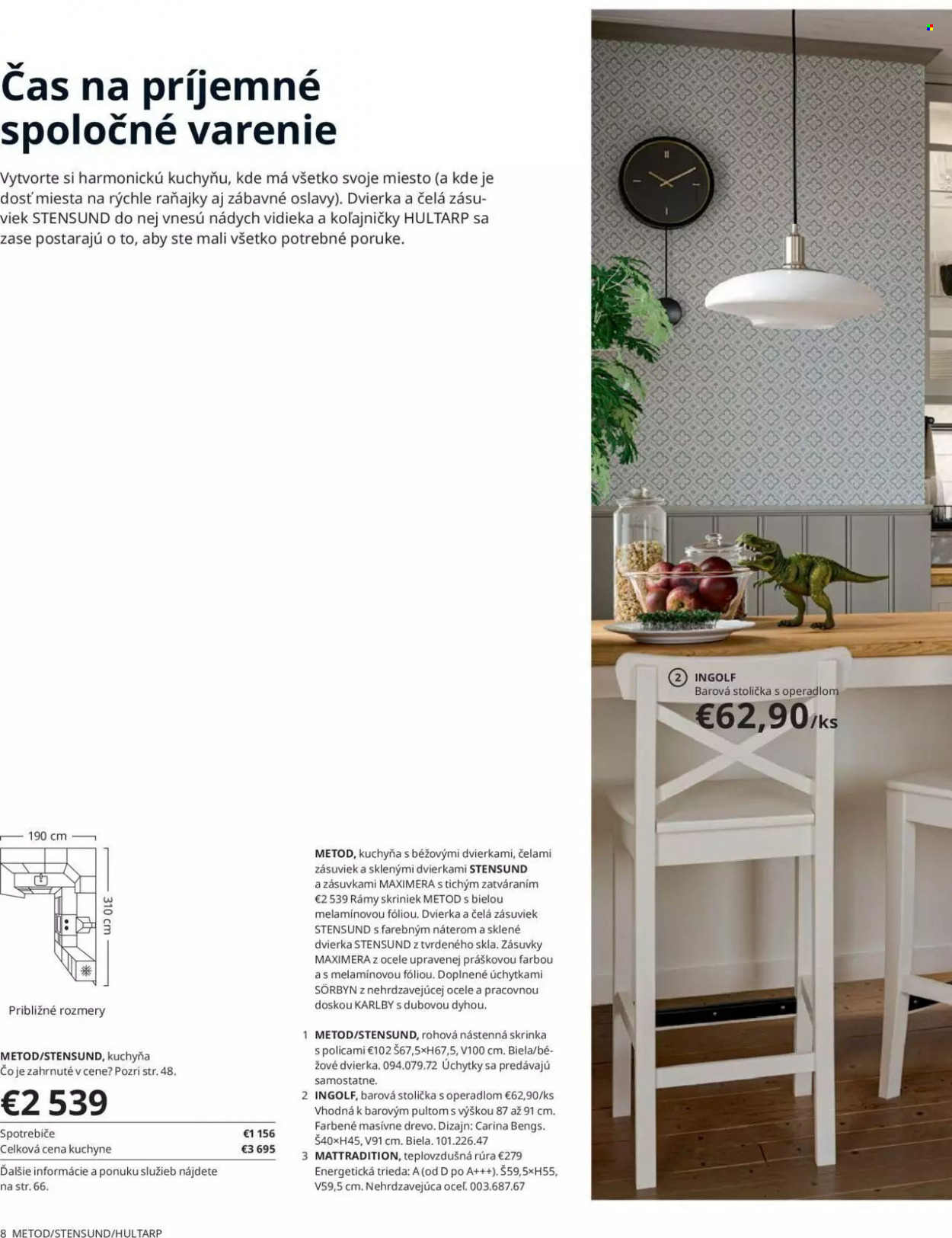 thumbnail - Leták IKEA - 25.3.2022 - 30.6.2022 - Produkty v akcii - Metod, barová stolička, stolička, skriňa. Strana 8.