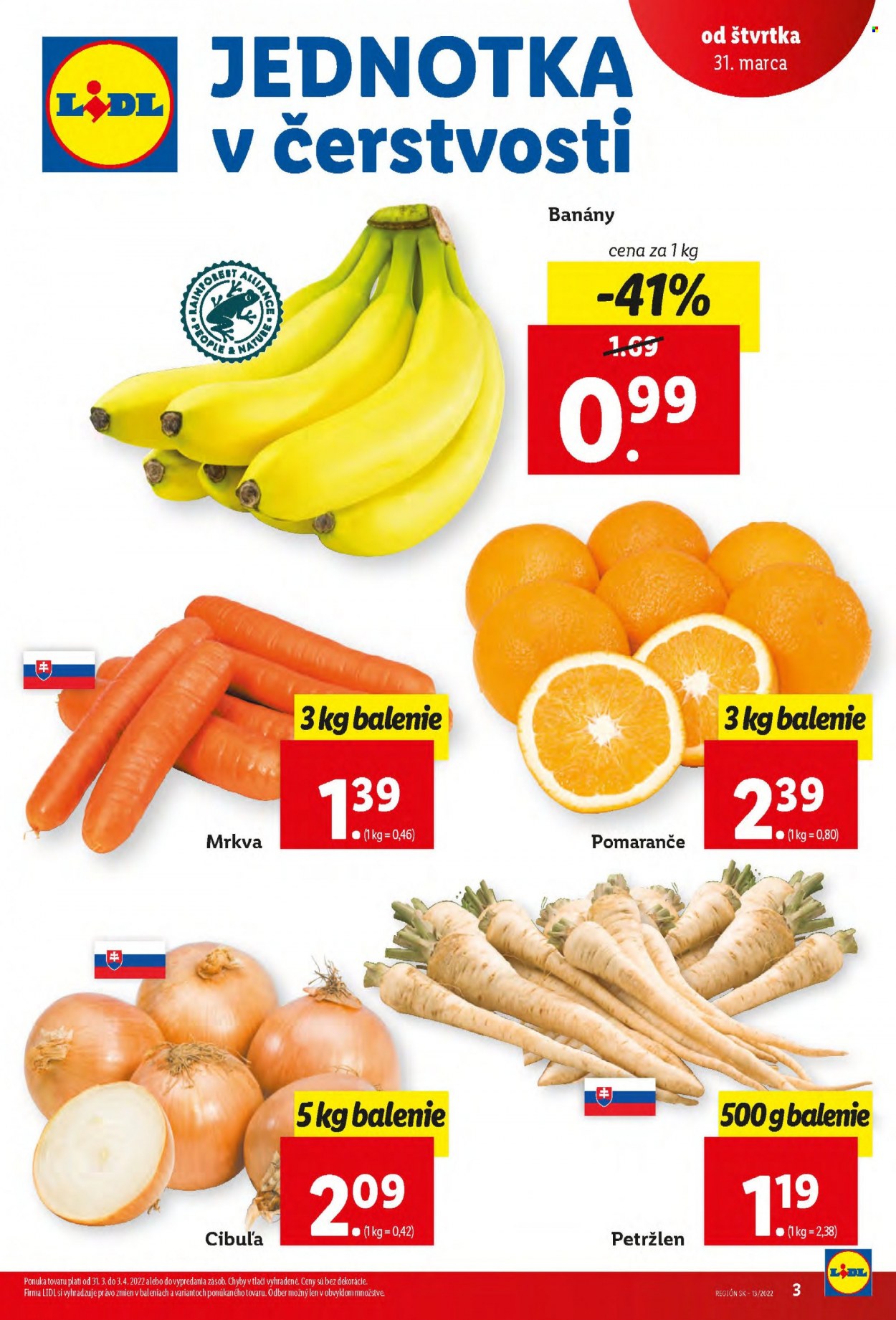 Leták Lidl - 31.3.2022 - 3.4.2022. Strana 3