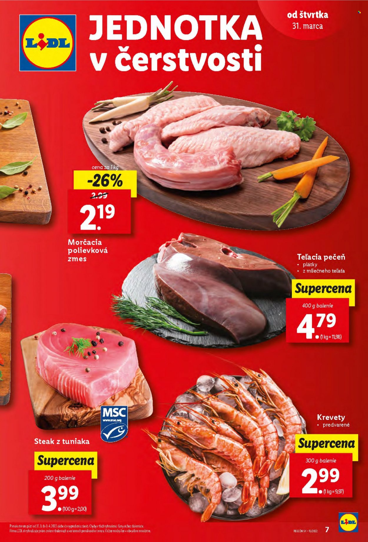Leták Lidl - 31.3.2022 - 3.4.2022. Strana 7