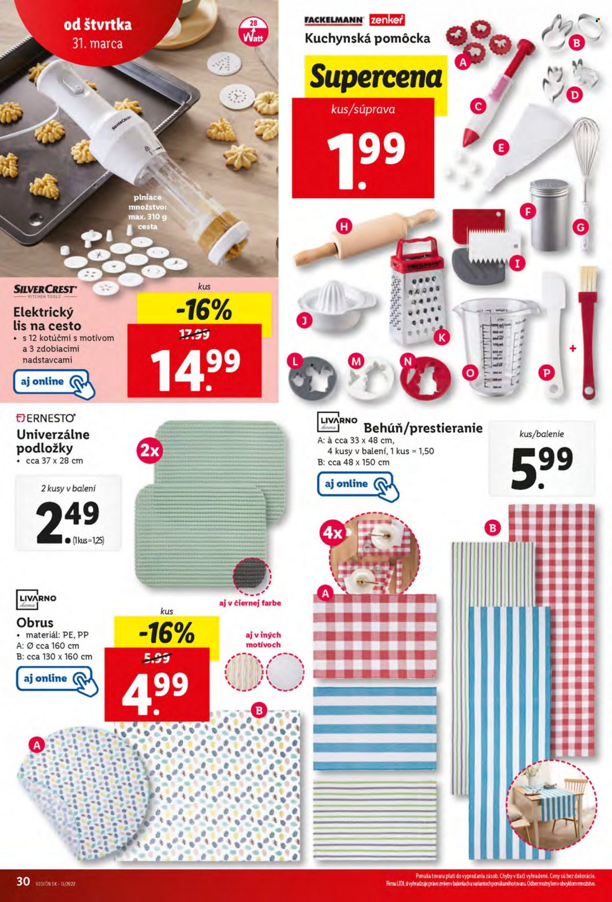 Leták Lidl - 31.3.2022 - 3.4.2022. Strana 30