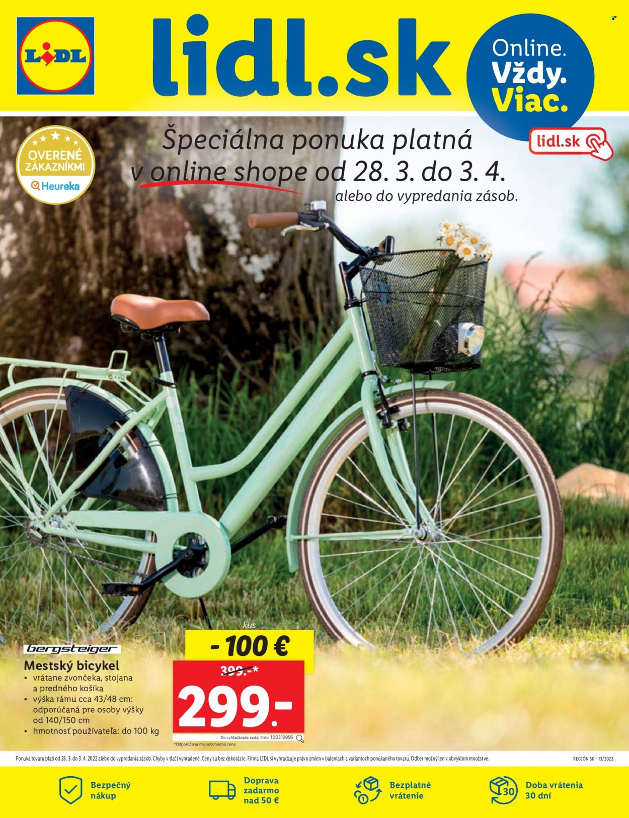 Leták Lidl - 28.3.2022 - 3.4.2022. Strana 1