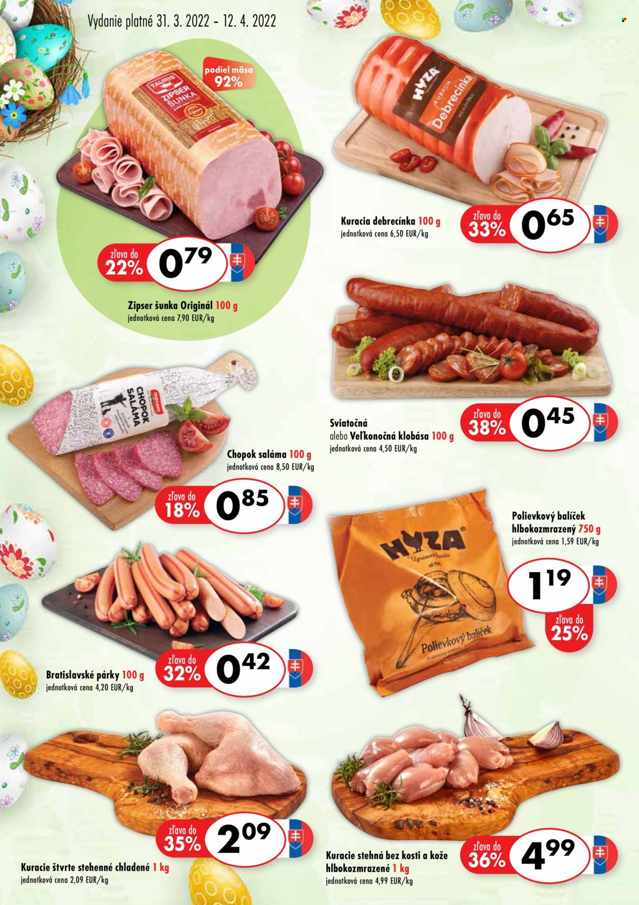 Leták COOP Jednota - 31.3.2022 - 12.4.2022. Strana 2