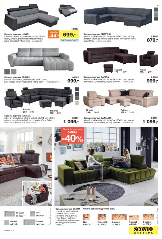 Leták Sconto nábytok - 1.4.2022 - 28.4.2022. Strana 11
