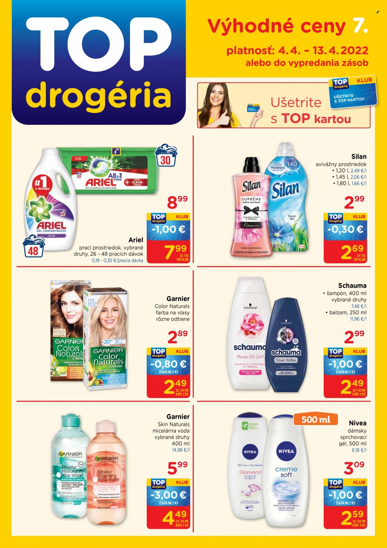 Leták TOP drogéria - 4.4.2022 - 13.4.2022. Strana 1