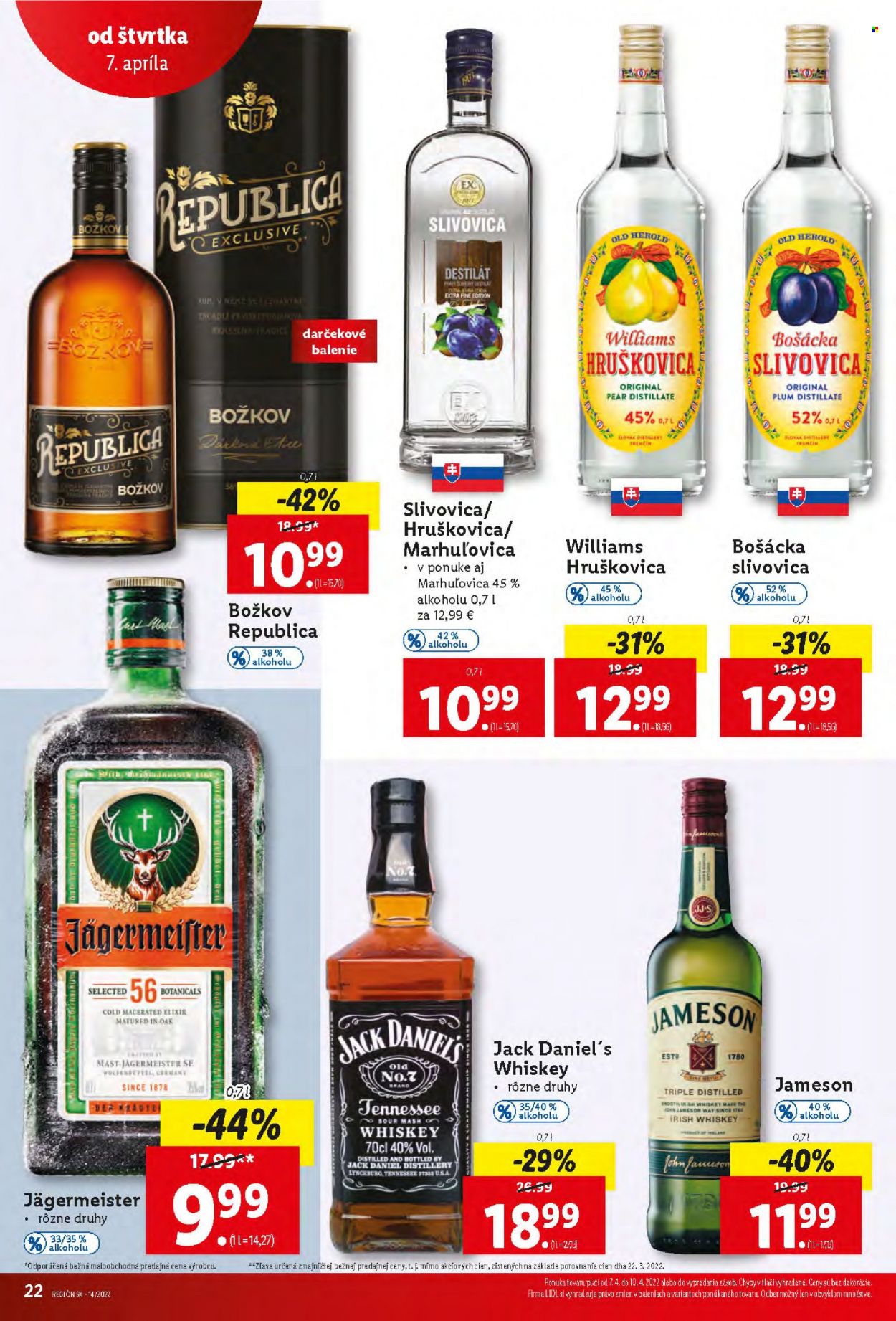 Leták Lidl - 7.4.2022 - 10.4.2022. Strana 22