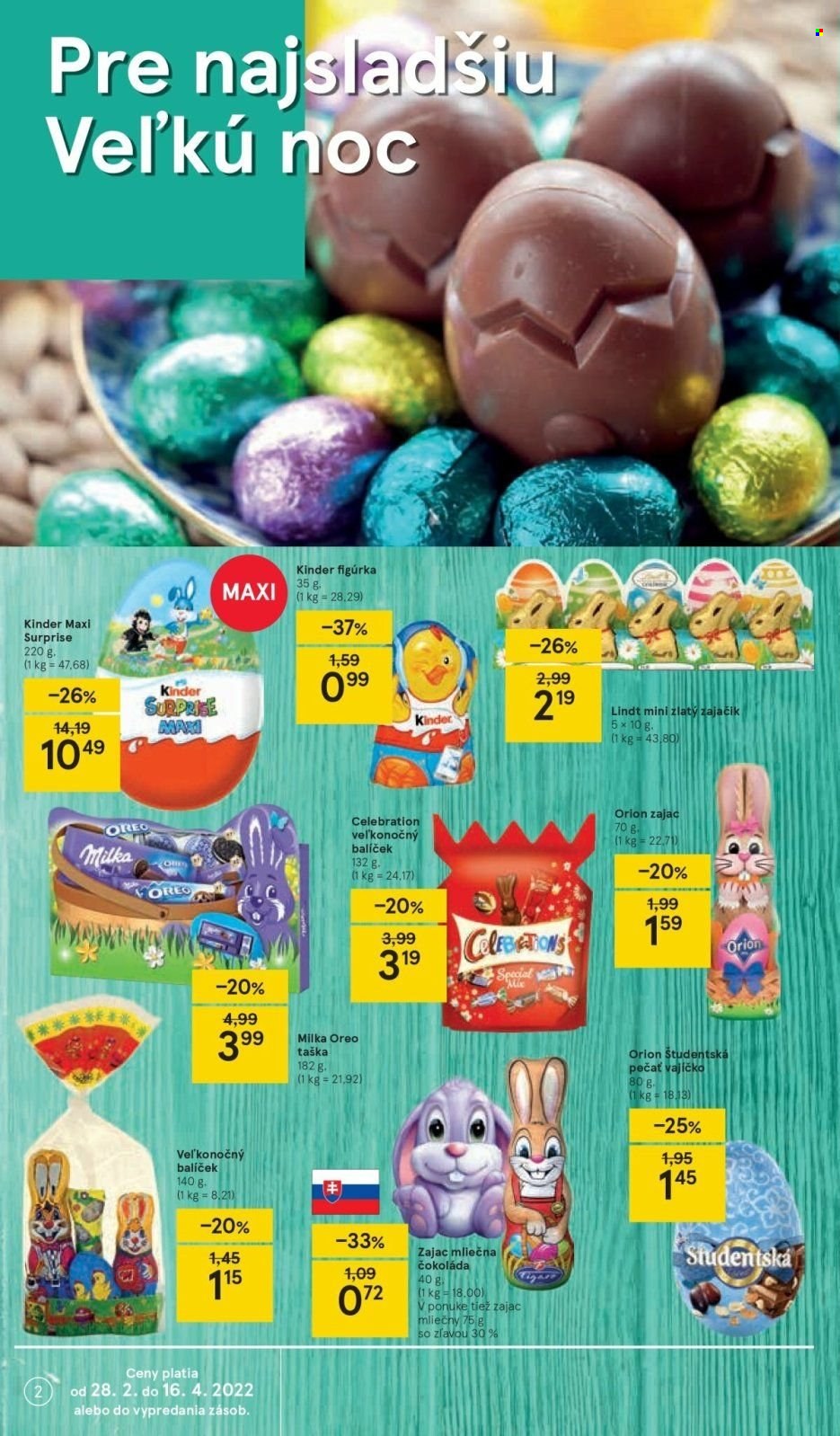 Leták TESCO supermarket - 6.4.2022 - 11.4.2022. Strana 2
