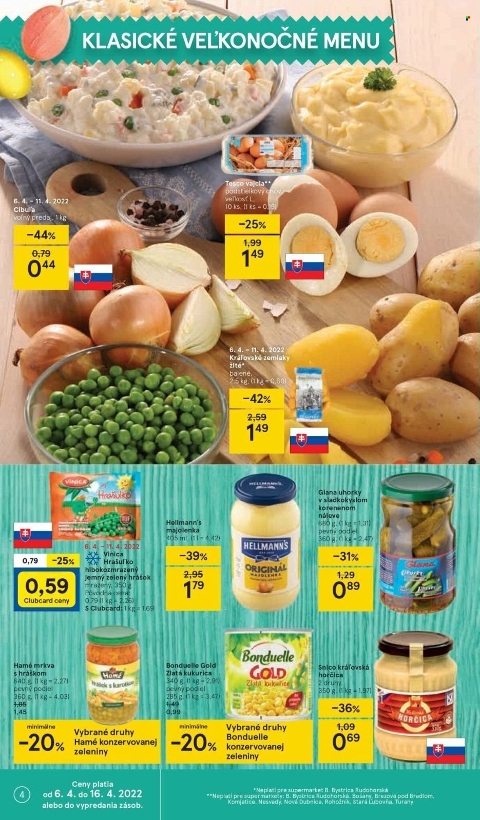 Leták TESCO supermarket - 6.4.2022 - 11.4.2022. Strana 4