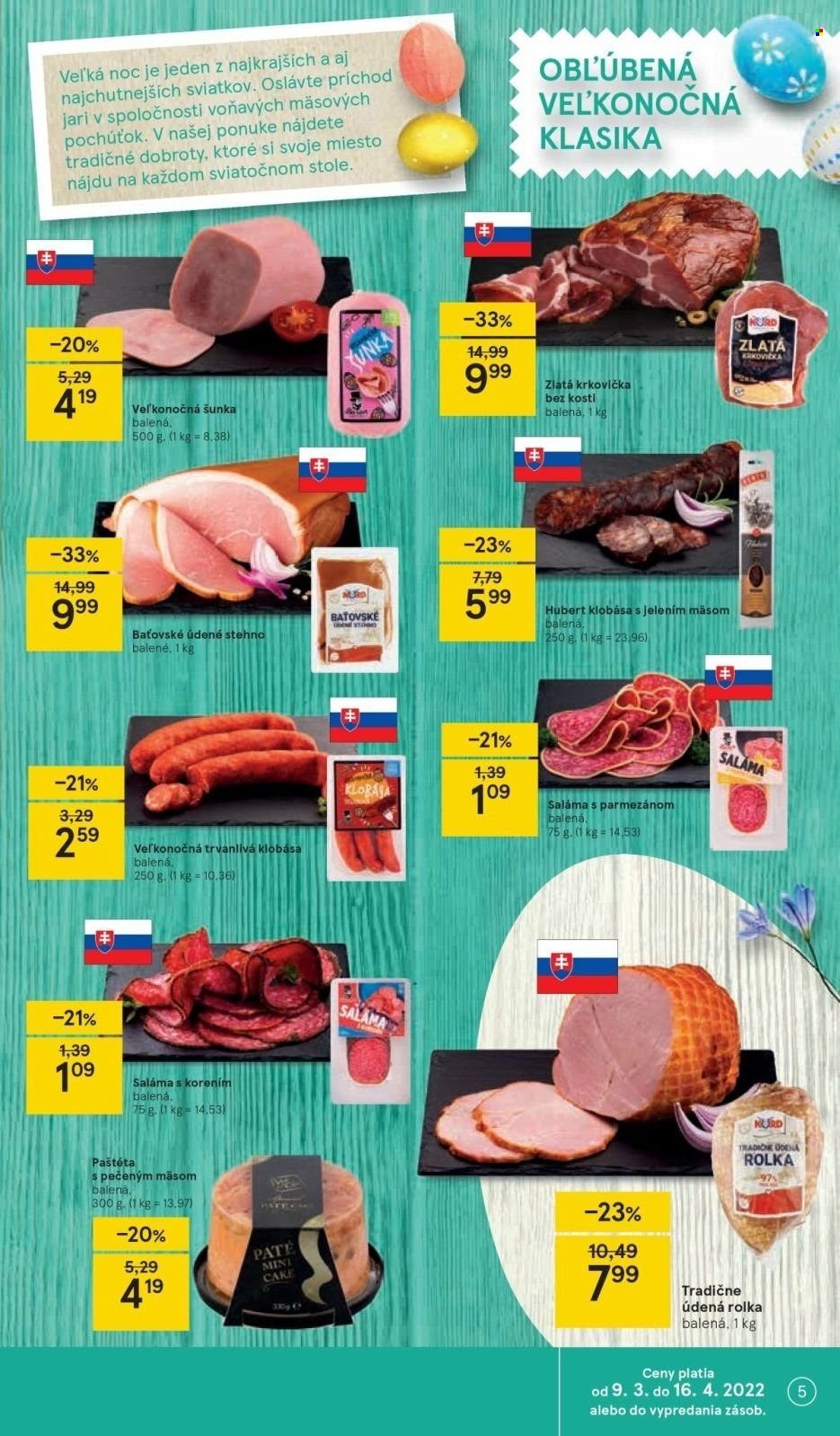 Leták TESCO supermarket - 6.4.2022 - 11.4.2022. Strana 5