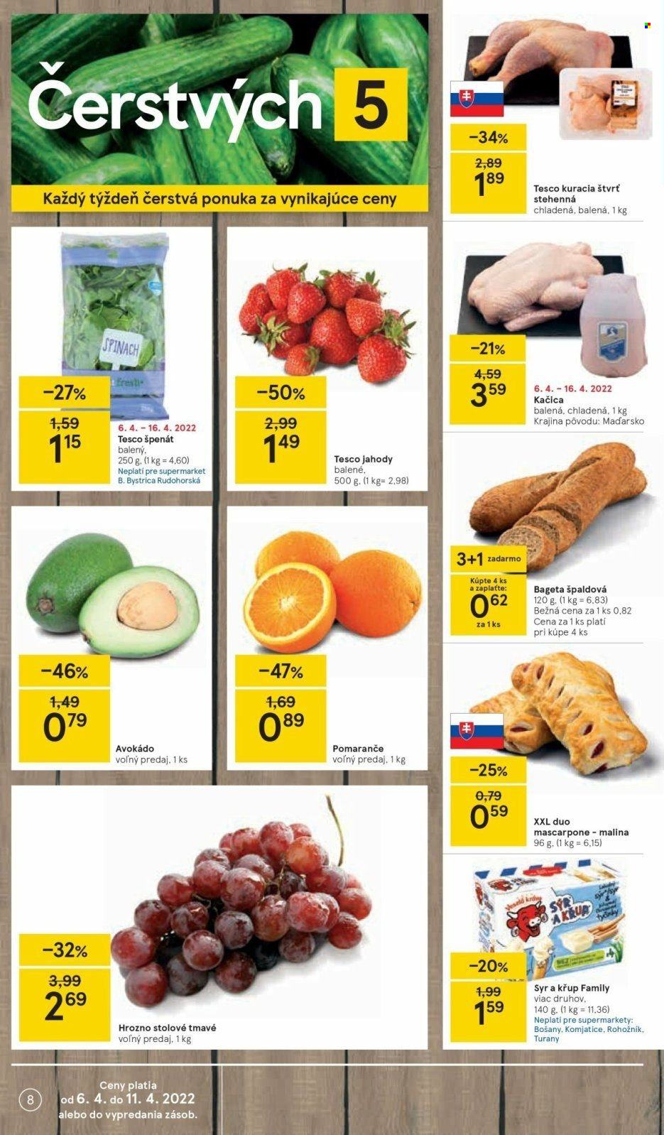 Leták TESCO supermarket - 6.4.2022 - 11.4.2022. Strana 8