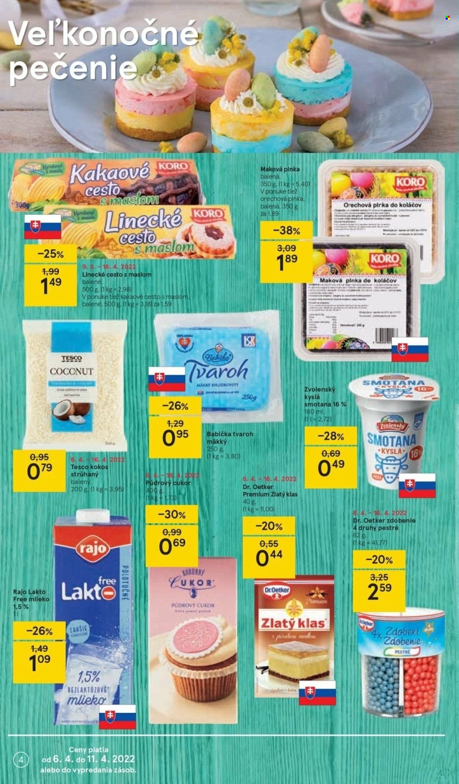 Leták TESCO - 6.4.2022 - 11.4.2022. Strana 4