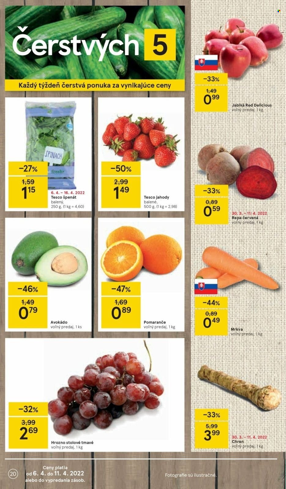 Leták TESCO - 6.4.2022 - 11.4.2022. Strana 20