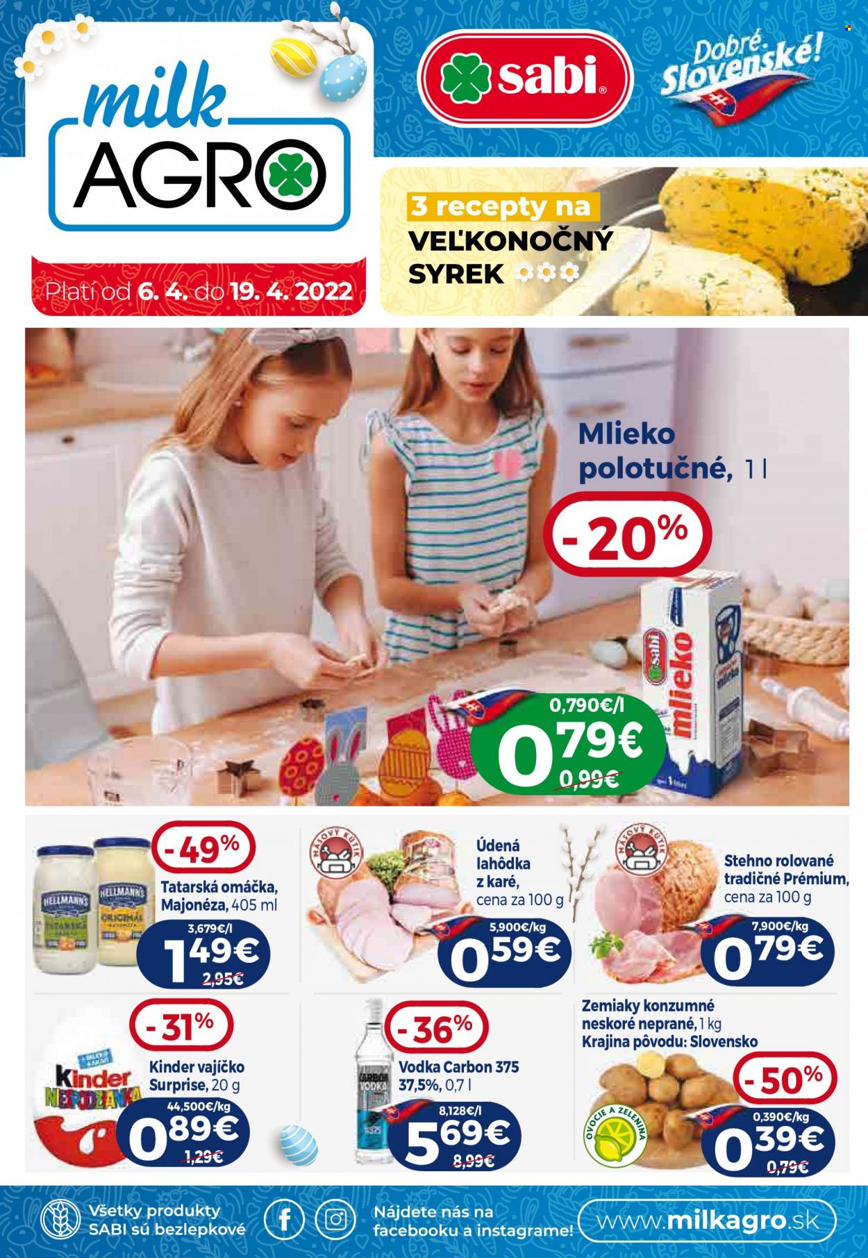 Leták Milk AGRO - 6.4.2022 - 19.4.2022. Strana 1