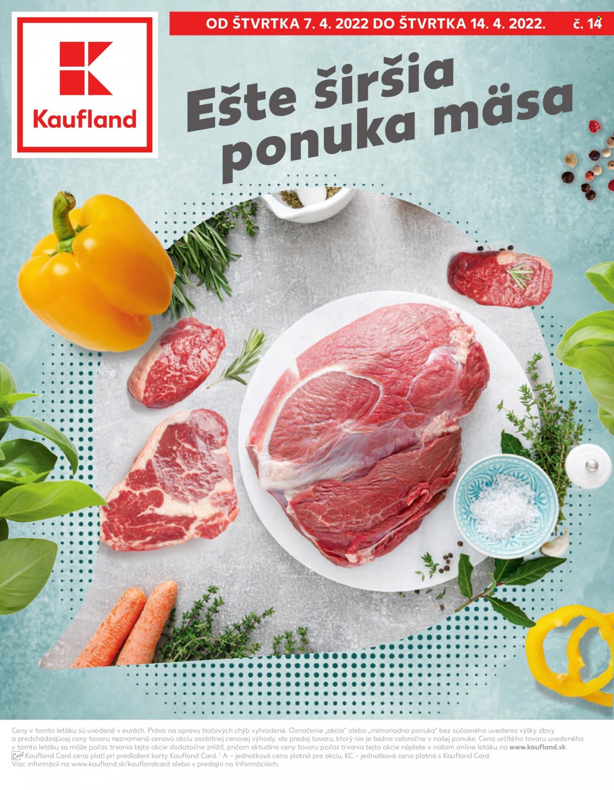 Leták Kaufland - 7.4.2022 - 13.4.2022. Strana 1