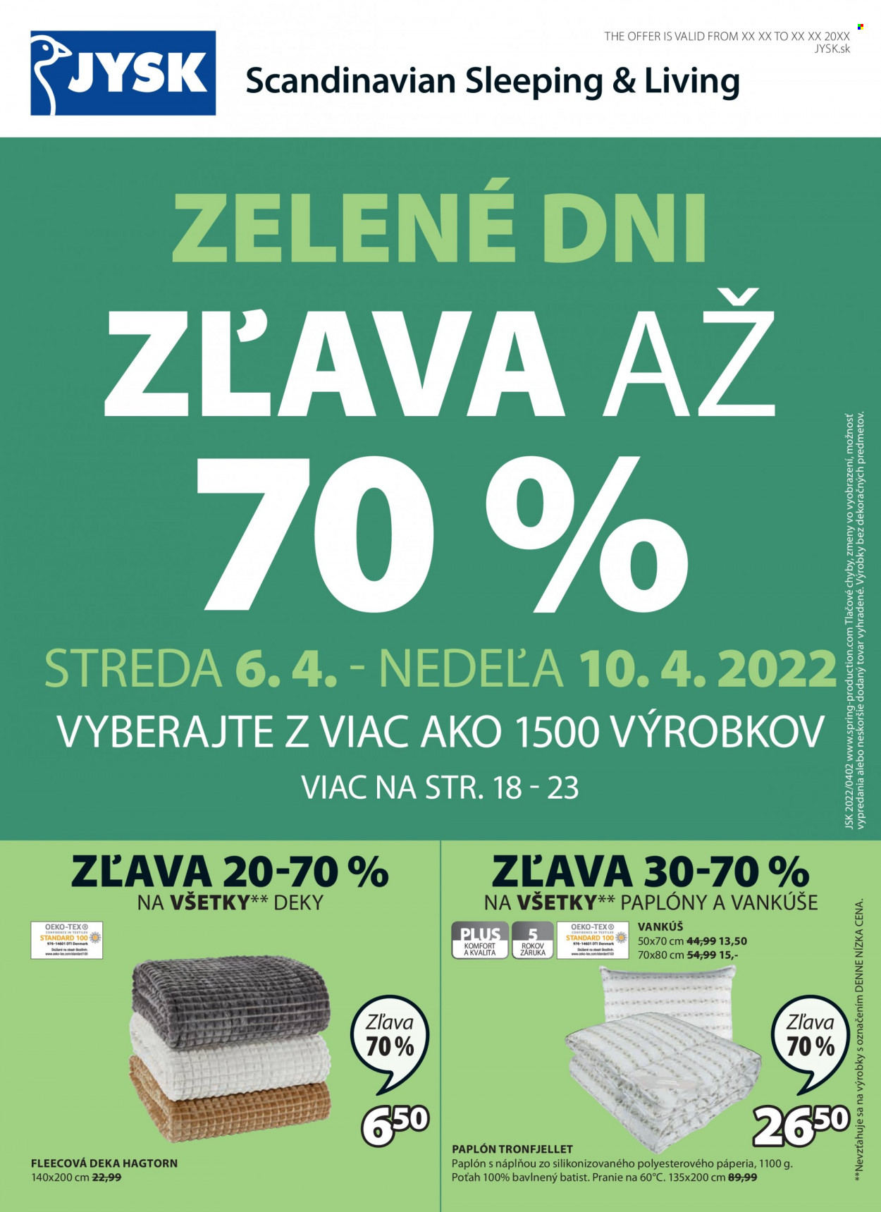 Leták JYSK - 6.4.2022 - 19.4.2022. Strana 24