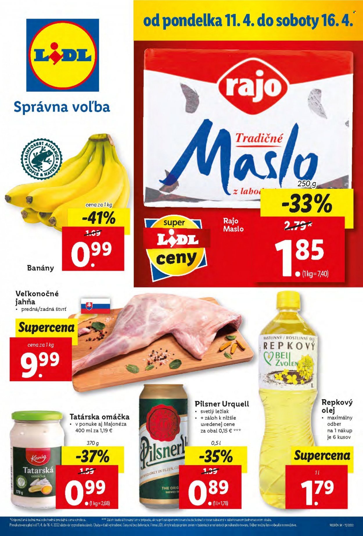 Leták Lidl - 11.4.2022 - 16.4.2022. Strana 1