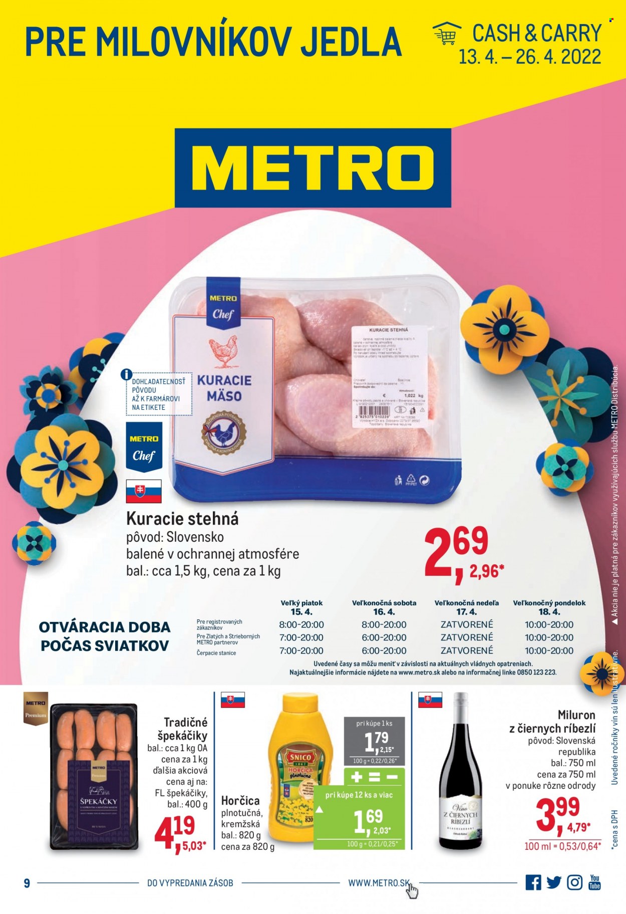 Leták Metro - 13.4.2022 - 26.4.2022. Strana 1