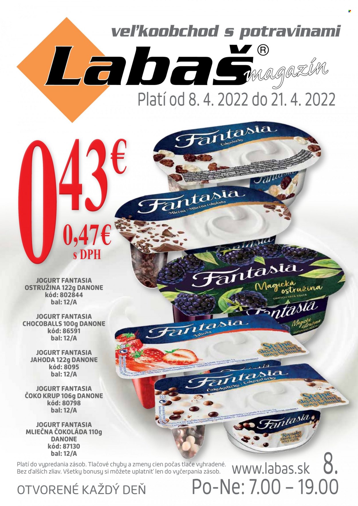 Leták Labaš - 8.4.2022 - 21.4.2022. Strana 1