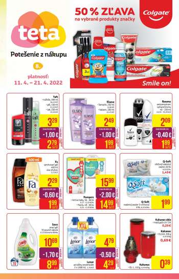 Leták Teta drogerie - 11.4.2022 - 21.4.2022.