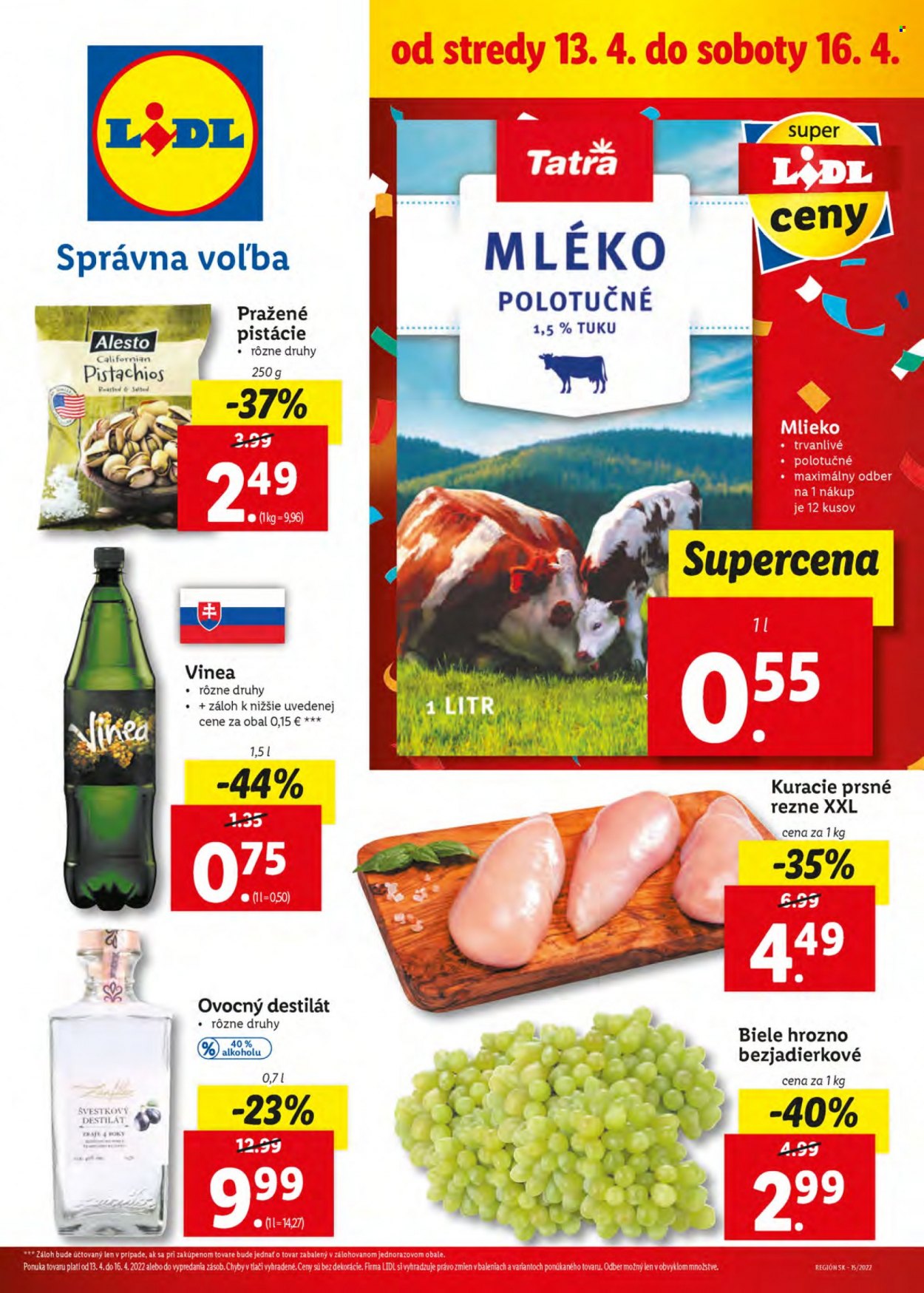 Leták Lidl - 13.4.2022 - 16.4.2022. Strana 1