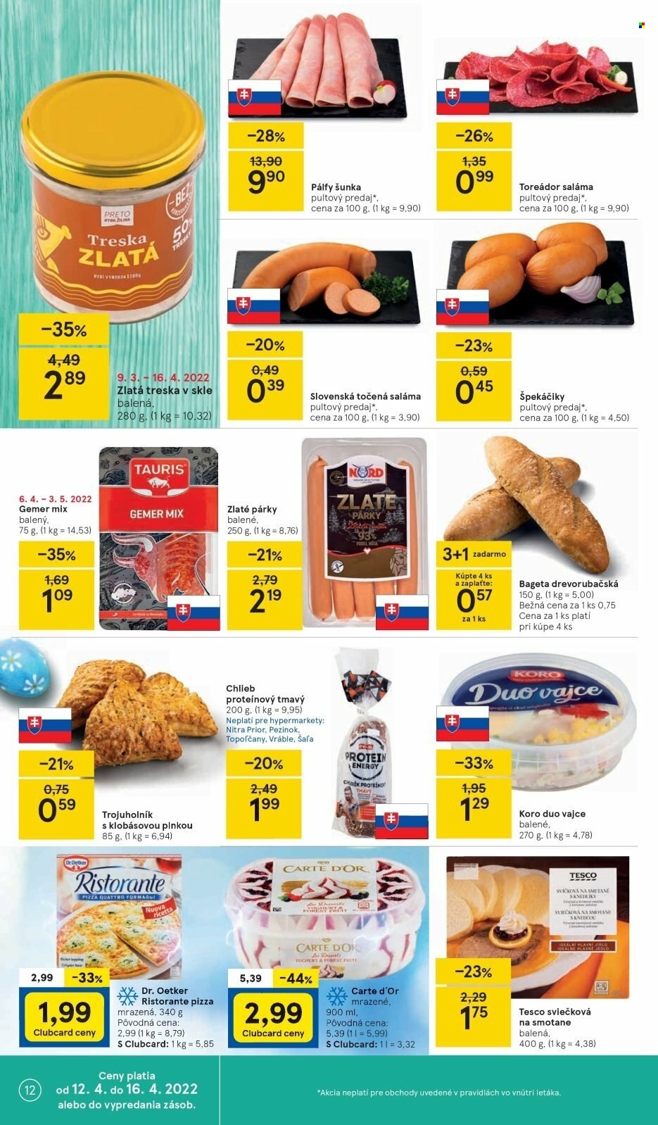Leták TESCO - 12.4.2022 - 16.4.2022. Strana 12