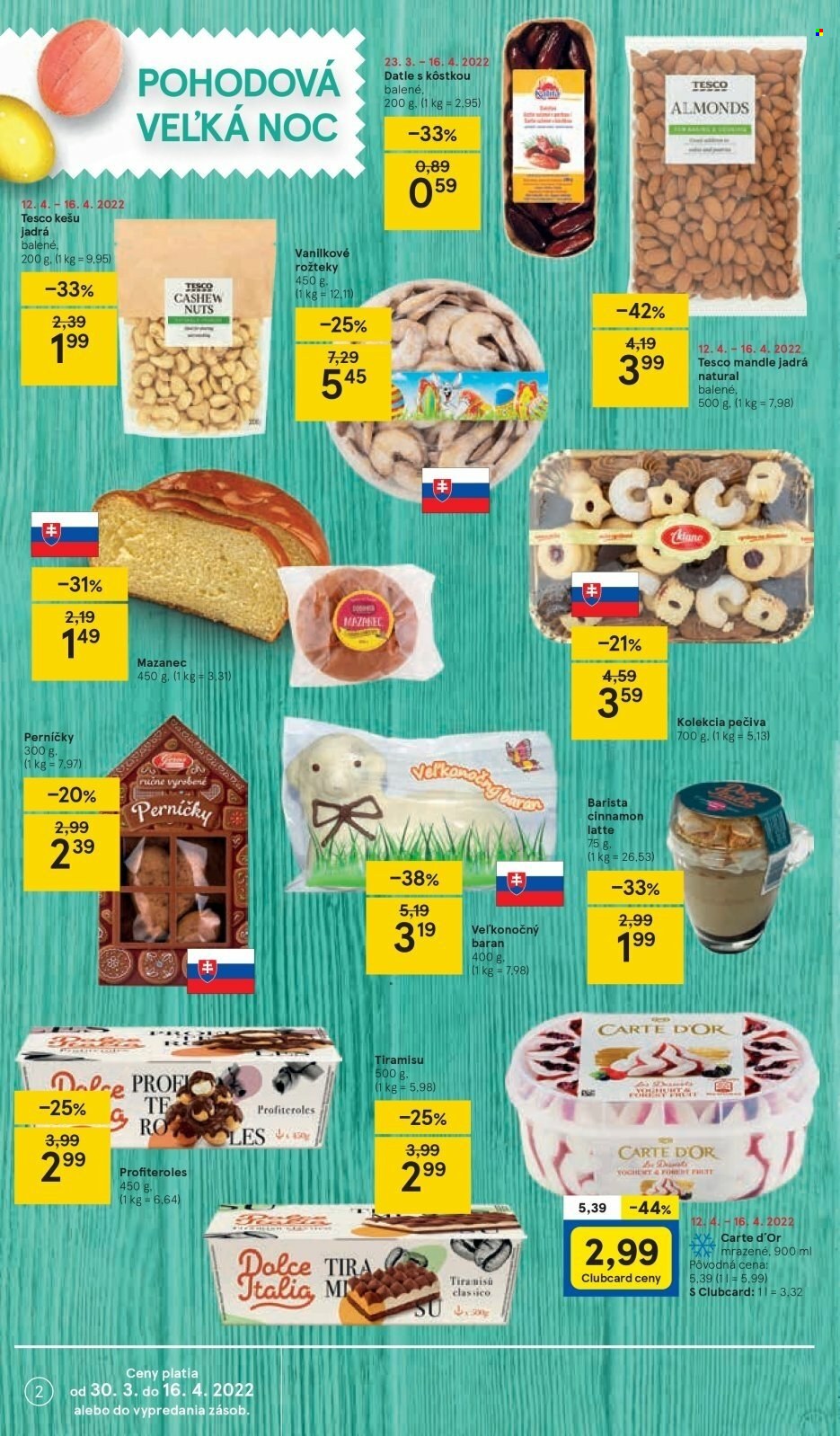 Leták TESCO supermarket - 12.4.2022 - 16.4.2022. Strana 2