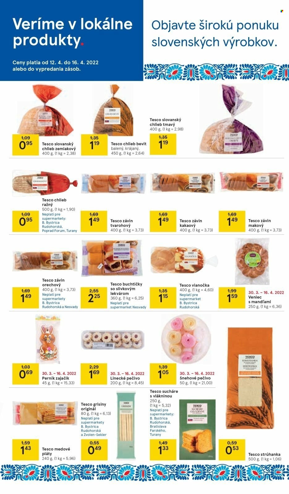 Leták TESCO supermarket - 12.4.2022 - 16.4.2022. Strana 5