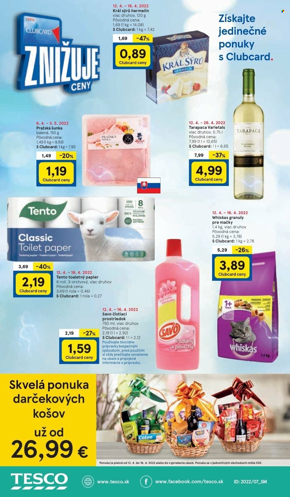 Leták TESCO supermarket - 12.4.2022 - 16.4.2022. Strana 8