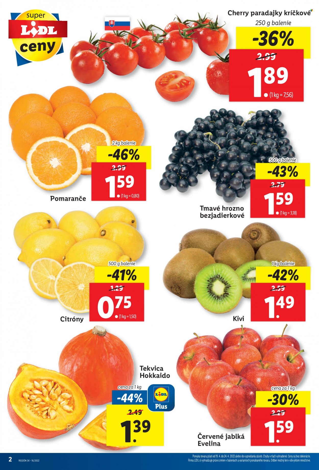Leták Lidl - 19.4.2022 - 24.4.2022. Strana 2