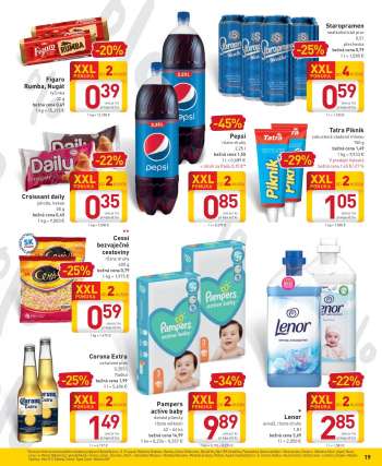 thumbnail - Pampers active baby detské plienky rôzne veľkosti 42 – 64 ks bežná cena 14,99 1 ks = 0,234 – 0,357 €