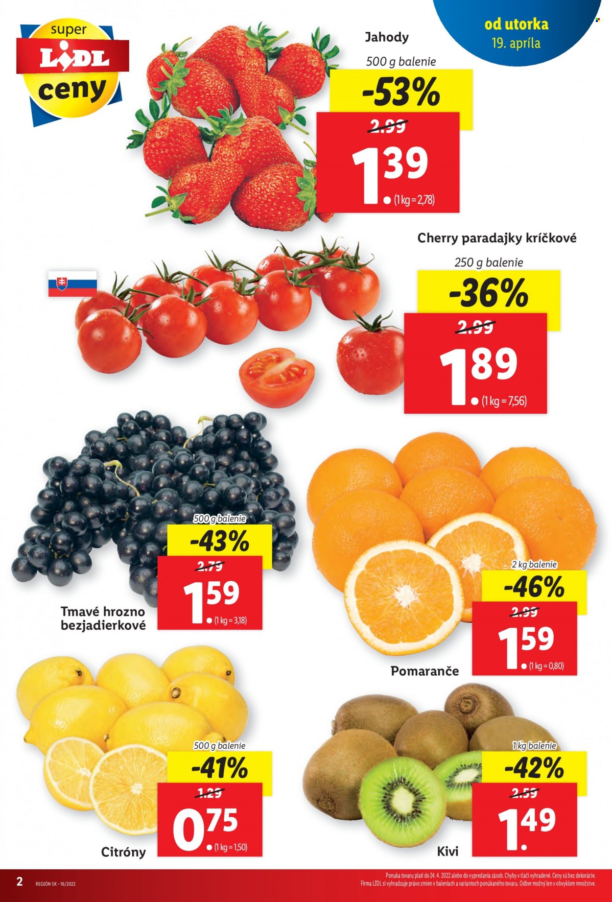 Leták Lidl - 21.4.2022 - 24.4.2022. Strana 2