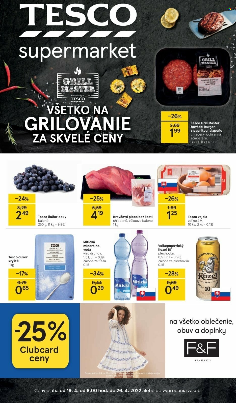 Leták TESCO supermarket - 19.4.2022 - 26.4.2022. Strana 1