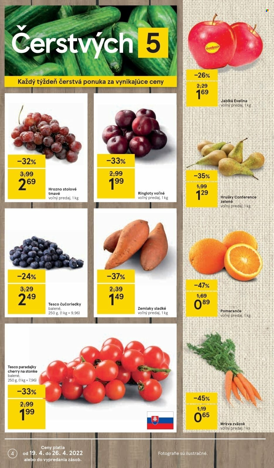Leták TESCO - 19.4.2022 - 26.4.2022. Strana 4