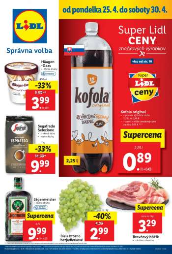Leták Lidl - 25.4.2022 - 30.4.2022.