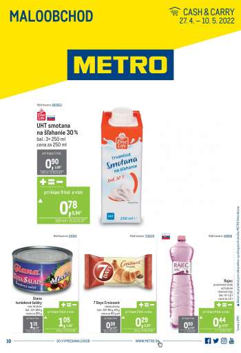 Leták Metro - 27.4.2022 - 10.5.2022.
