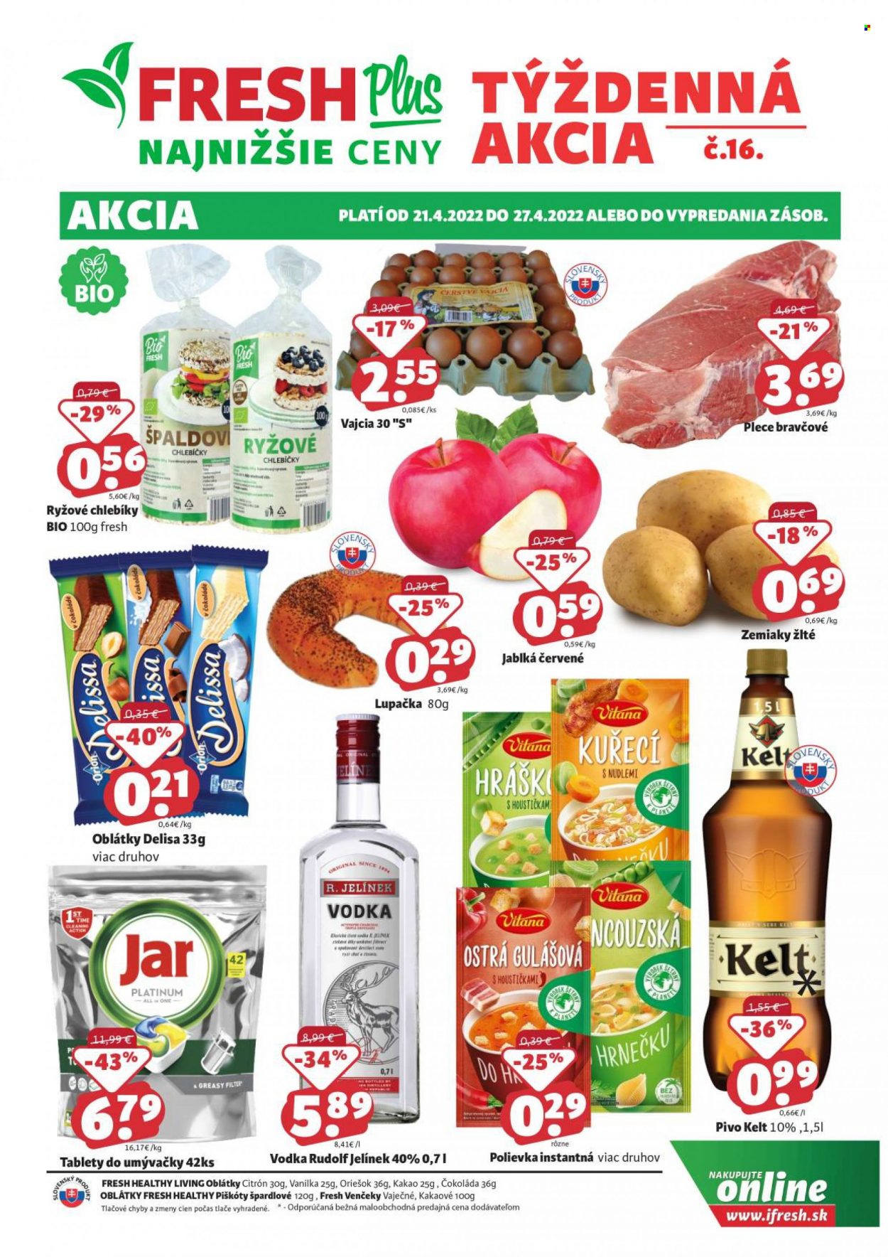 Leták FRESH - 21.4.2022 - 27.4.2022. Strana 1
