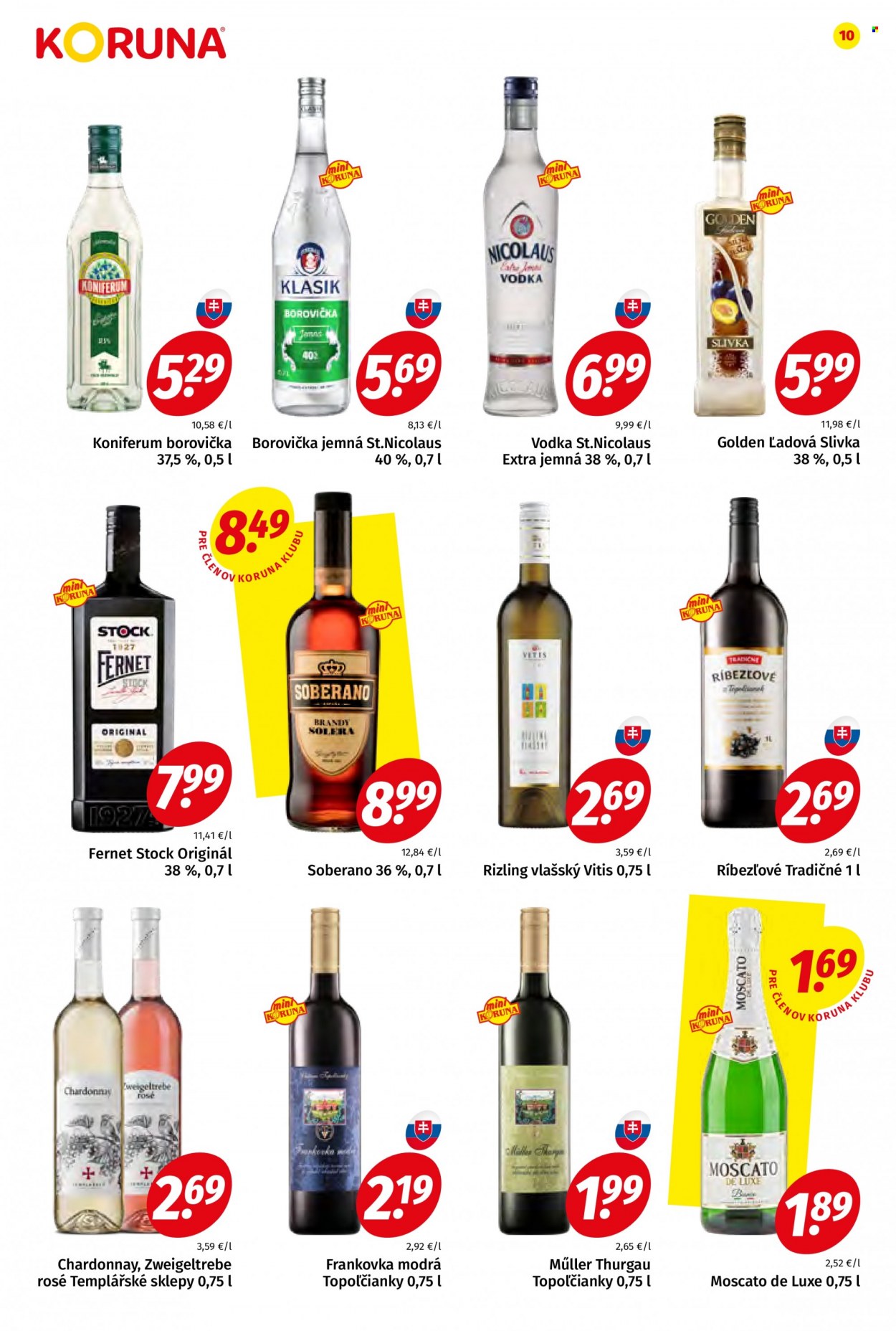 Leták Potraviny KORUNA - 22.4.2022 - 4.5.2022. Strana 10
