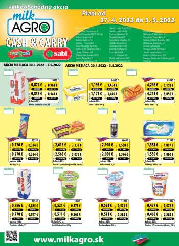 Leták Milk AGRO - 27.4.2022 - 3.5.2022.