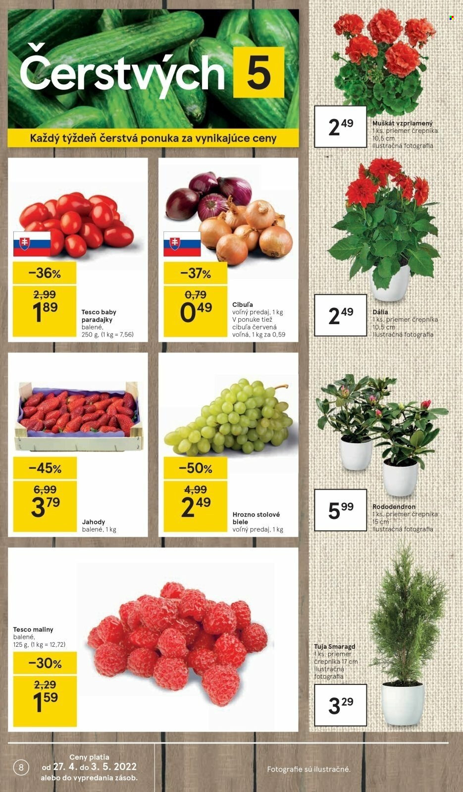 Leták TESCO - 27.4.2022 - 3.5.2022. Strana 8
