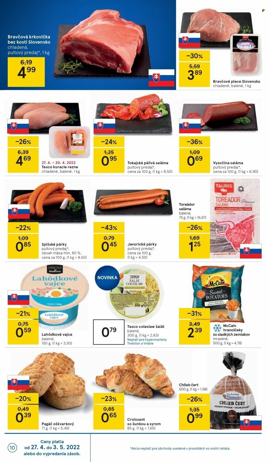 Leták TESCO - 27.4.2022 - 3.5.2022. Strana 10