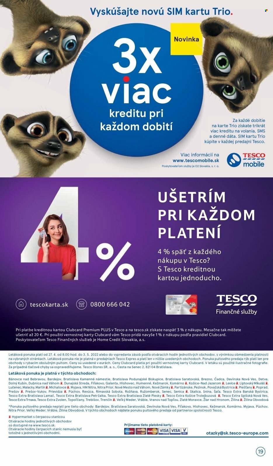 Leták TESCO - 27.4.2022 - 3.5.2022. Strana 19