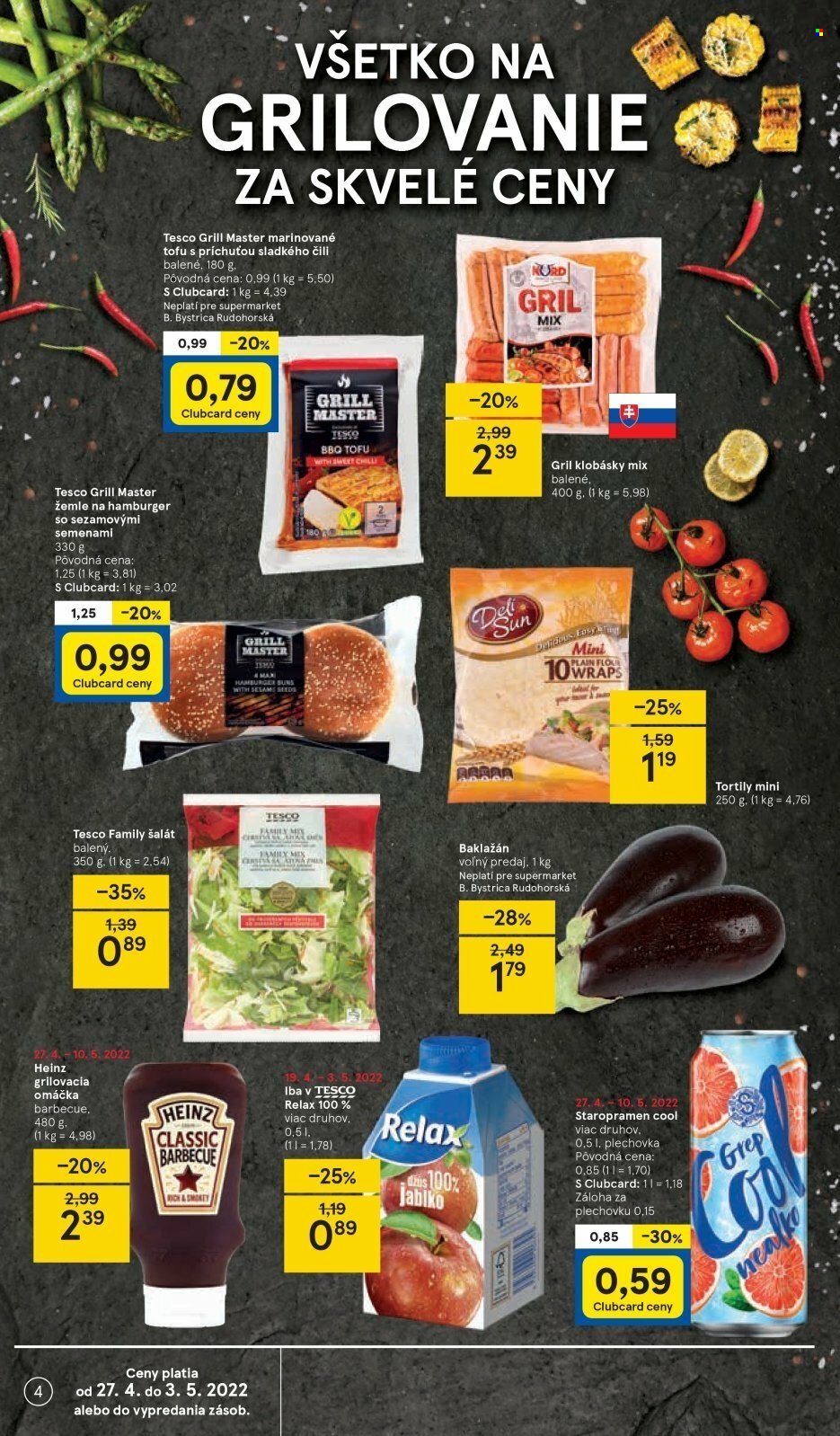 Leták TESCO supermarket - 27.4.2022 - 3.5.2022. Strana 4