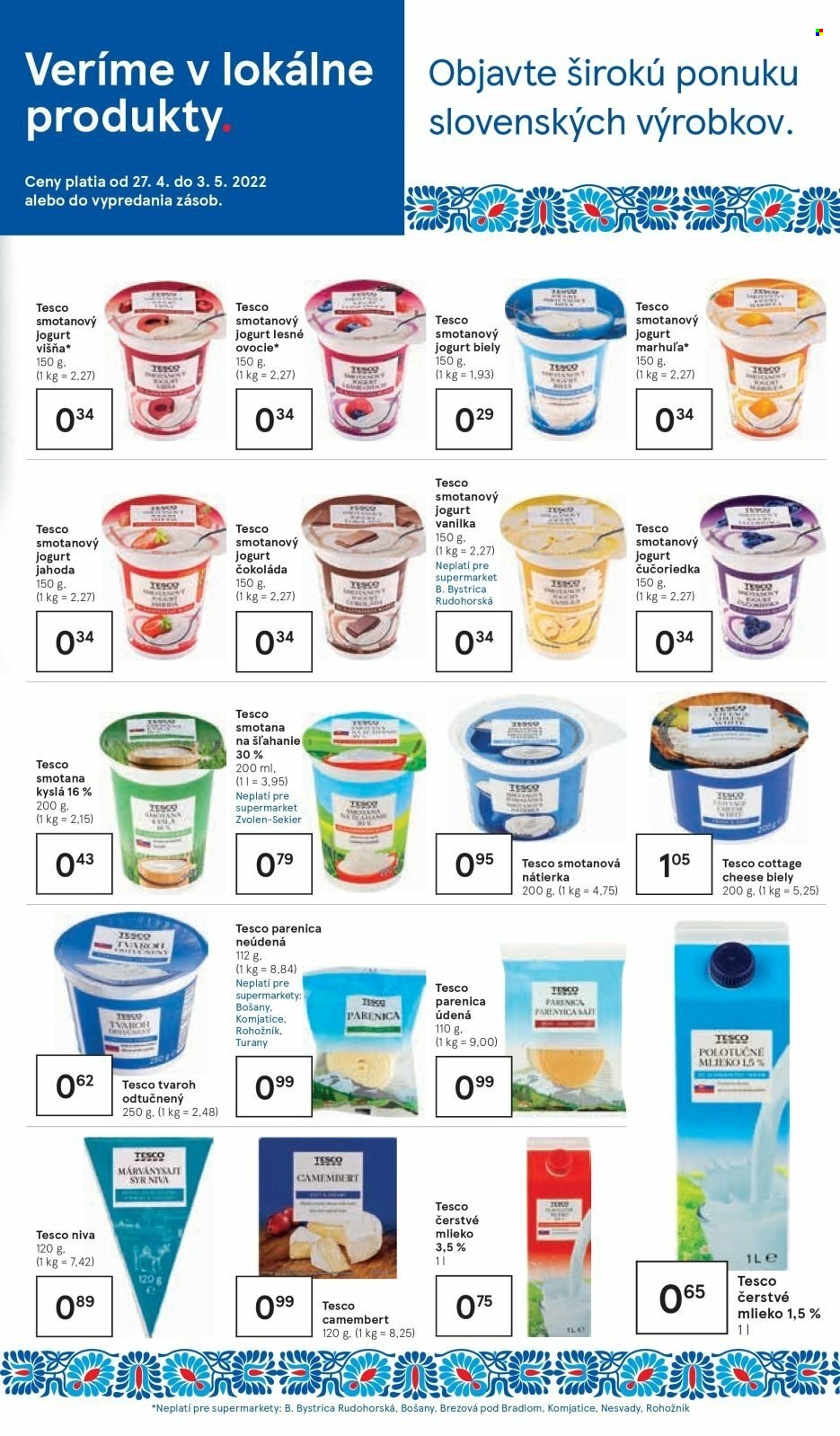 Leták TESCO supermarket - 27.4.2022 - 3.5.2022. Strana 5