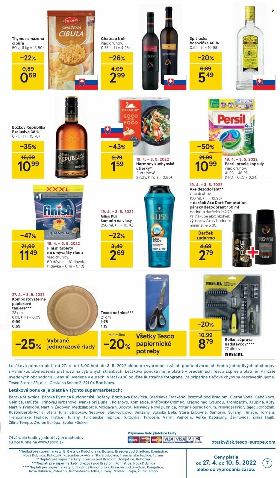 Leták TESCO supermarket - 27.4.2022 - 3.5.2022. Strana 7