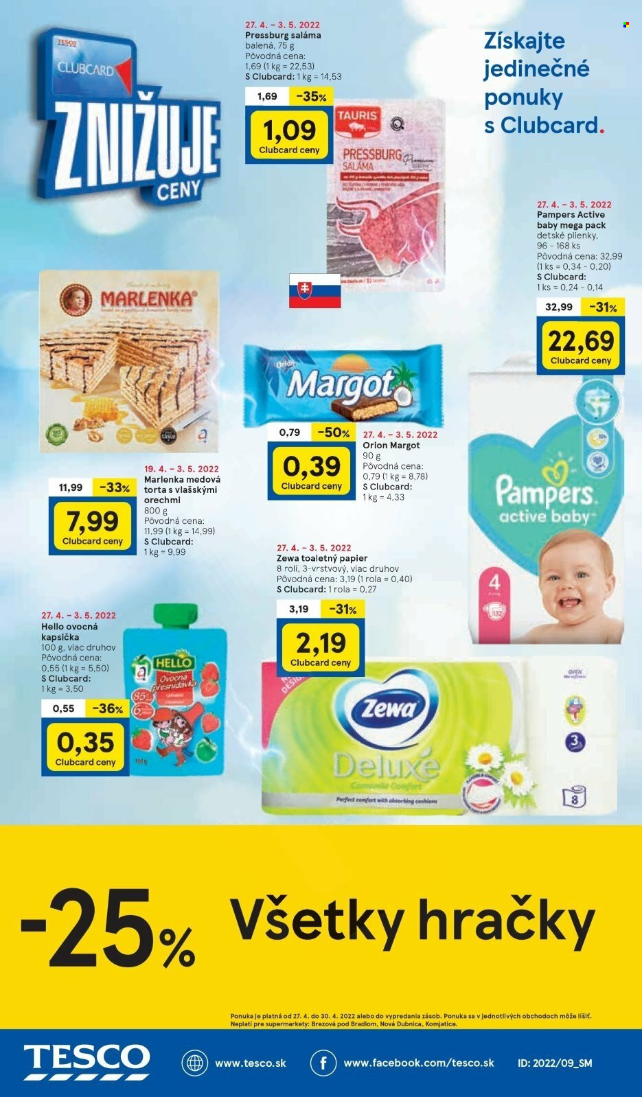 Leták TESCO supermarket - 27.4.2022 - 3.5.2022. Strana 8