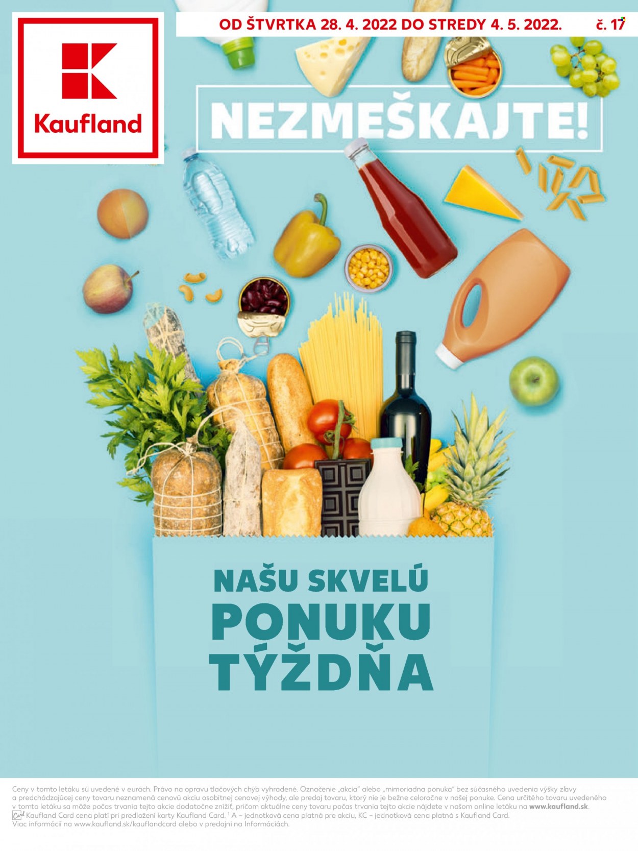 Leták Kaufland - 28.4.2022 - 4.5.2022. Strana 1