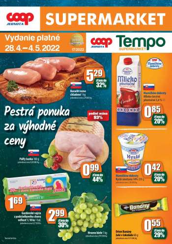 Leták COOP Jednota - 28.4.2022 - 4.5.2022.