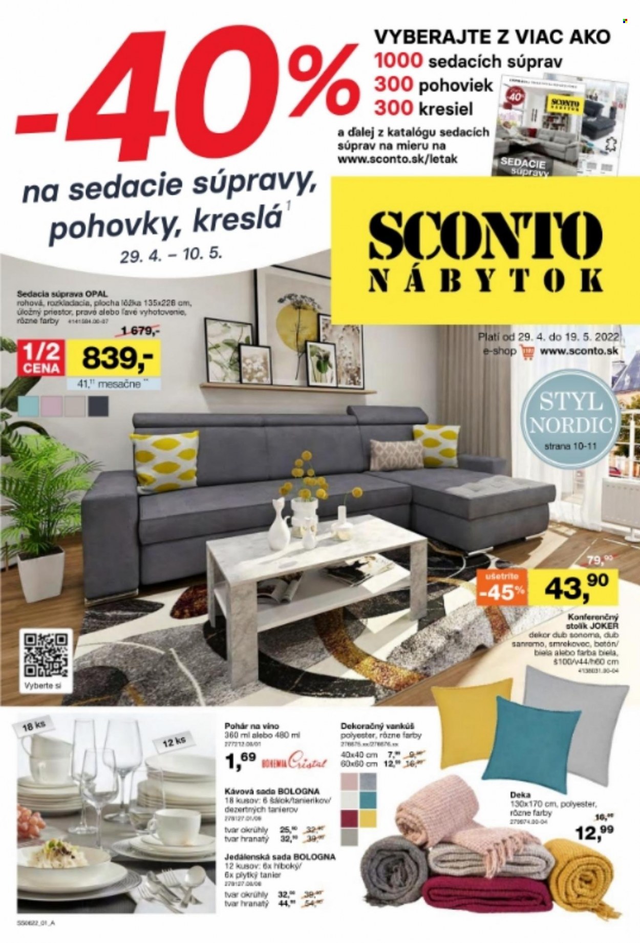 Leták Sconto nábytok. Strana 1