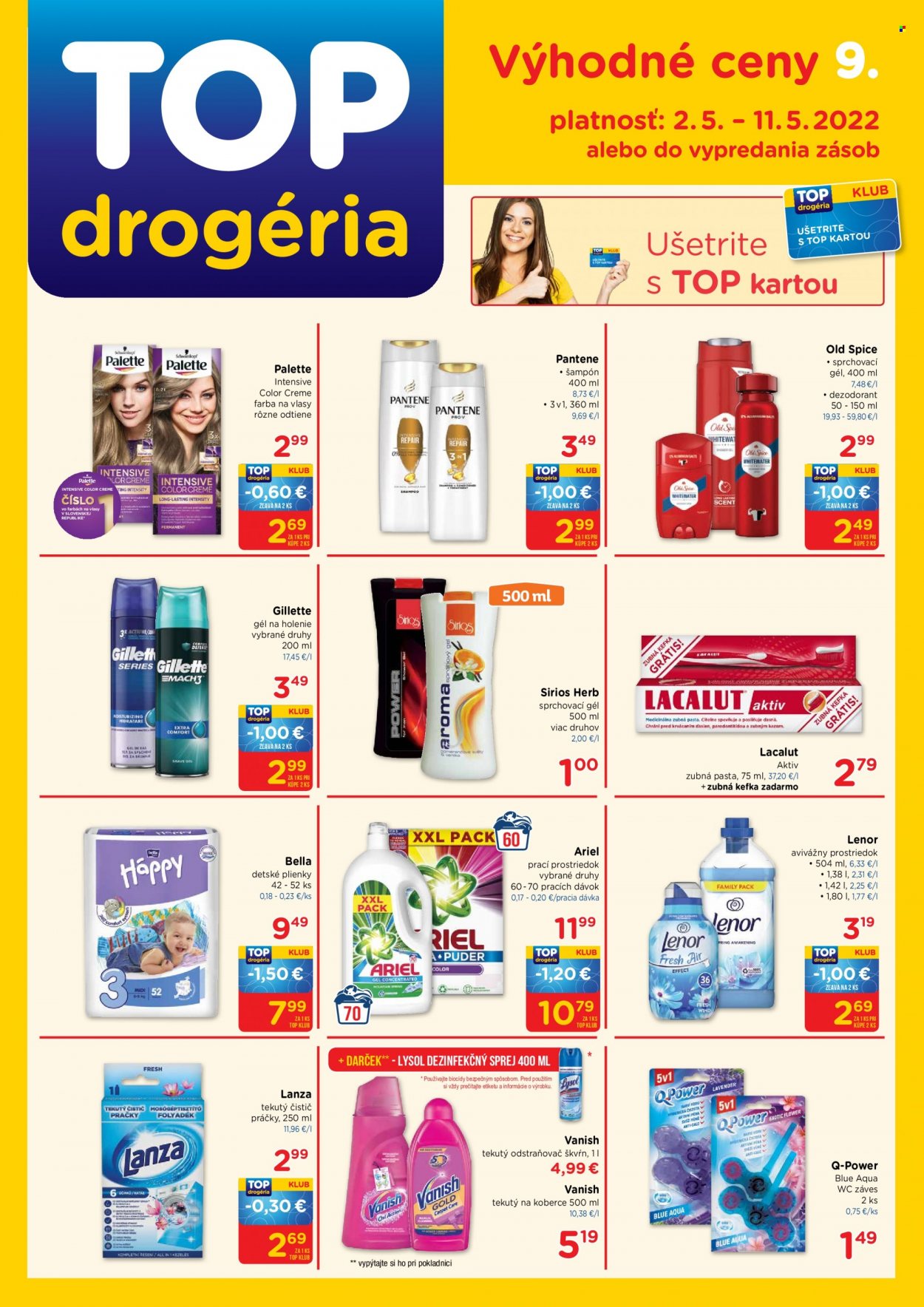 Leták TOP drogéria - 2.5.2022 - 11.5.2022. Strana 1