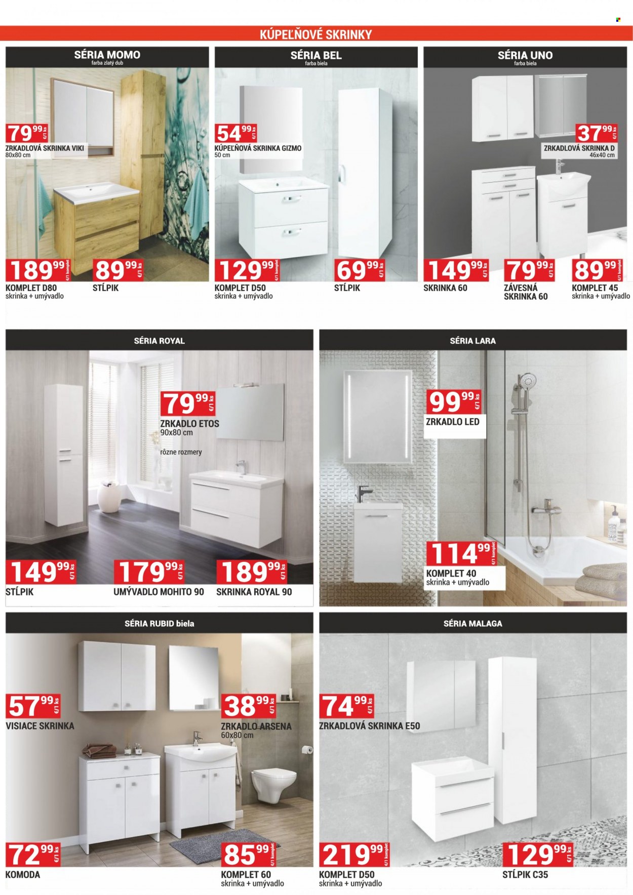 thumbnail - Leták Merkury Market - 2.5.2022 - 31.5.2022 - Produkty v akcii - skrinka so zrkadlom, kúpelňová skrinka, závesná skrinka, komoda, zrkadlo, umývadlo. Strana 37.